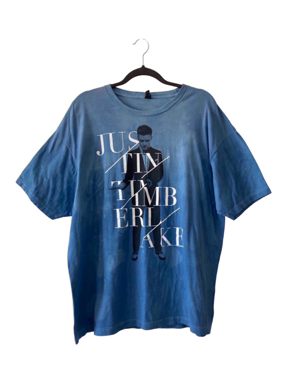 Justin Timberlake 20/20 Experience World Tour T-Shirt XXL Custom Blue graphic